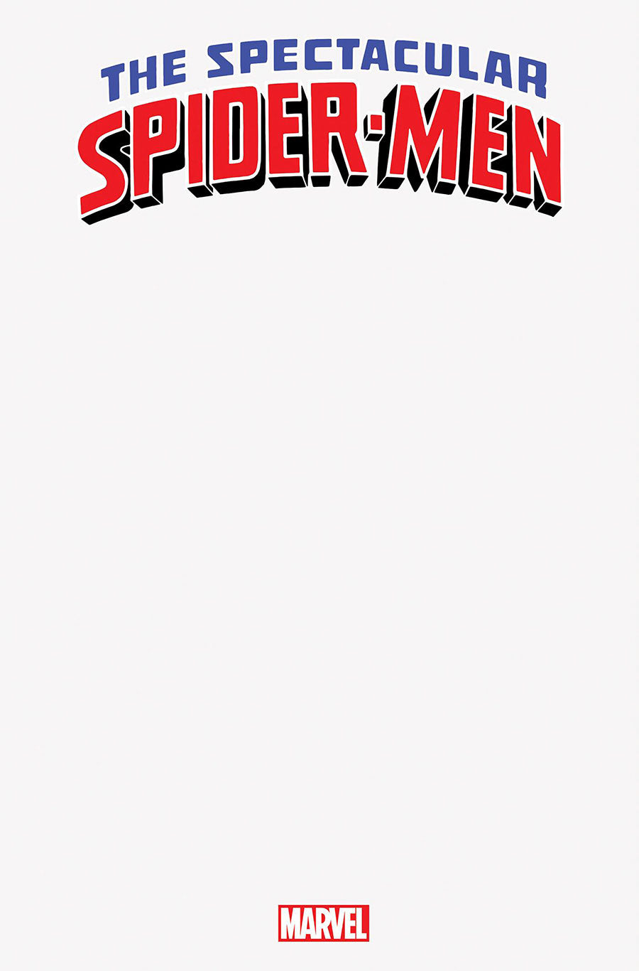 The Spectacular Spider-Men 1 Blank Cover Variant (2024)