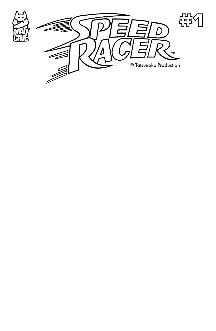 Speed Racer Vol 4 #1 Cover F Variant Blank Cover