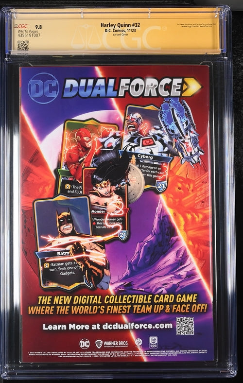 Harley Quinn #32 Jenny Frison Variant CGC Signature Series 9.8