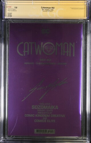 Catwoman #64 SOZOMAIKA Foil Edition CGC Signature Series 9.8