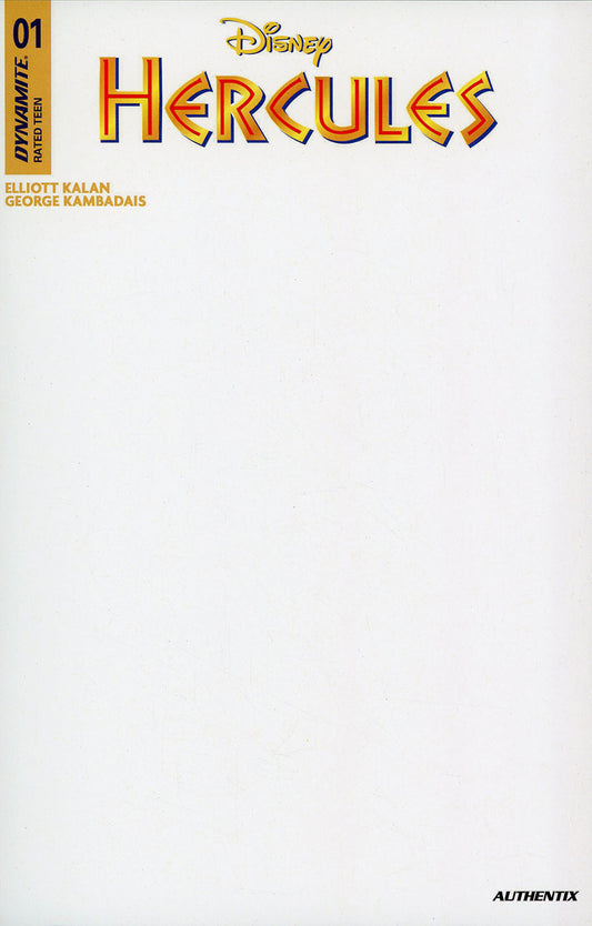 Hercules #1 Cover G Blank Authentix