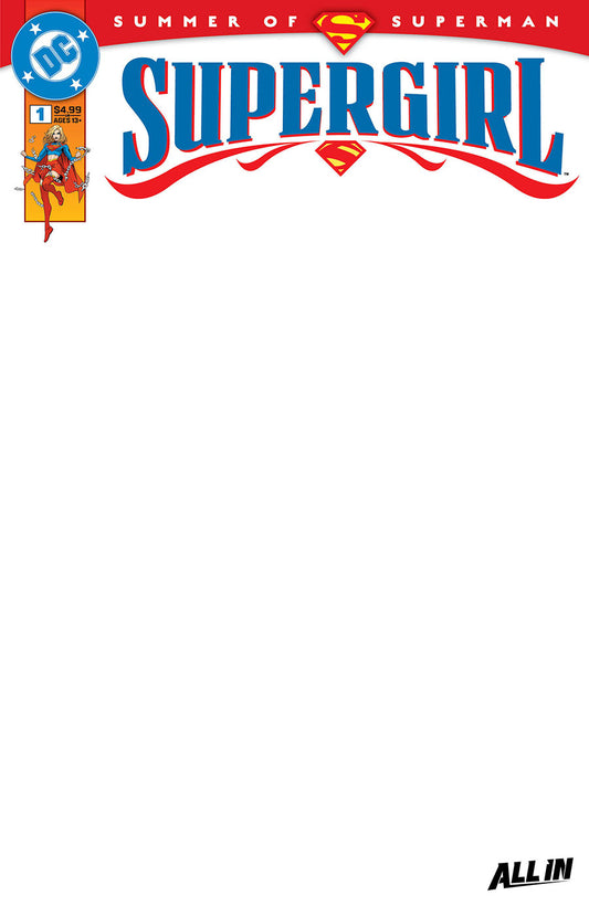 Supergirl Vol 8 #1 Cover E Variant Blank Card Stock Cover