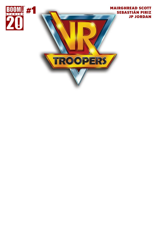 VR Troopers #1 Cover F Variant Blank Cover