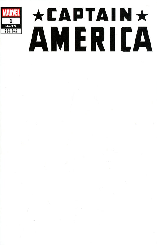 Captain America Vol 11 #1 Cover H Variant Blank Cover