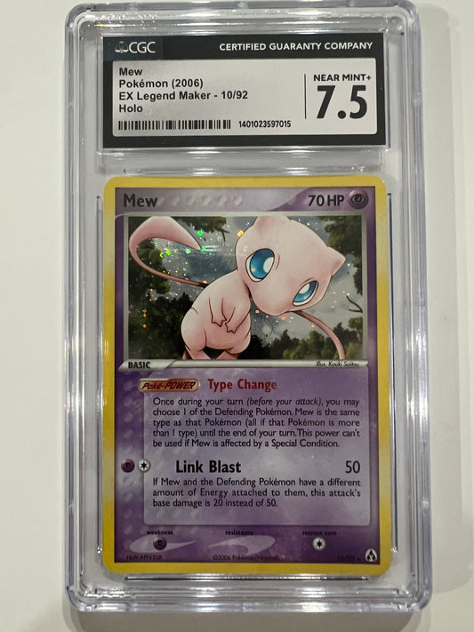 Pokemo -  Mew EX Legends Maker 2006 CGC 7.5