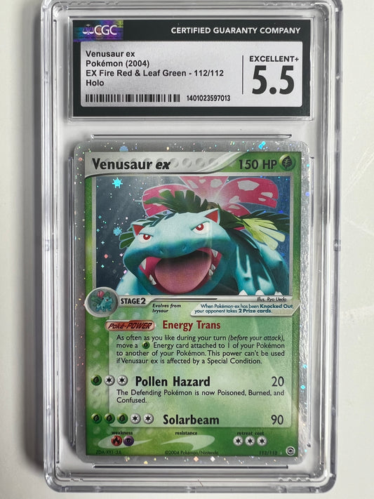 Pokemon - Venusaur ex, EX Fire Red & Leaf Green Holo 2004 CGC 5.