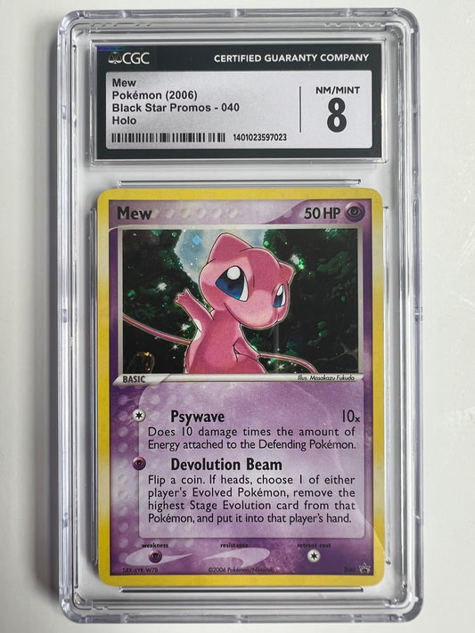 Pokemon - Mew Black Star Promo 040, CGC 8.0